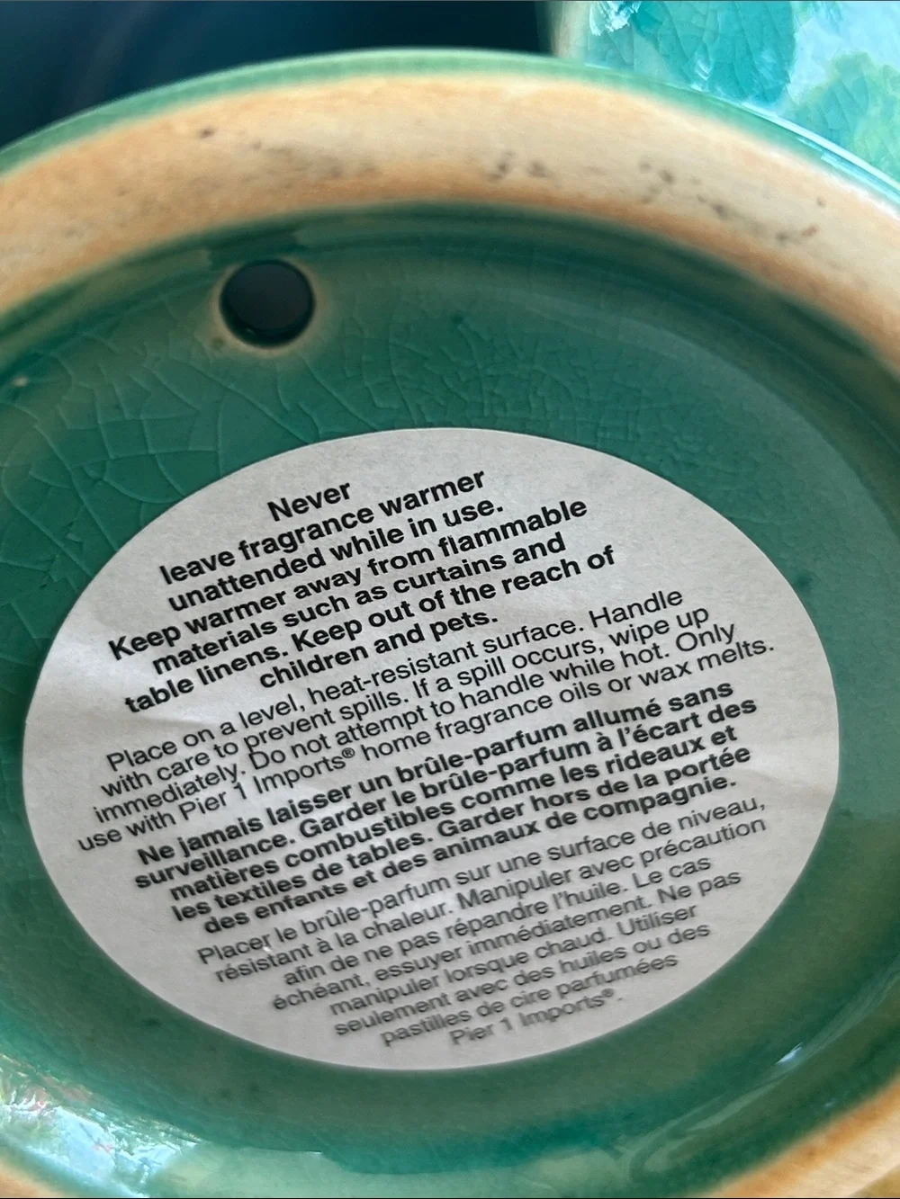 Turquoise Ceramic Wax Fragrance Warmer